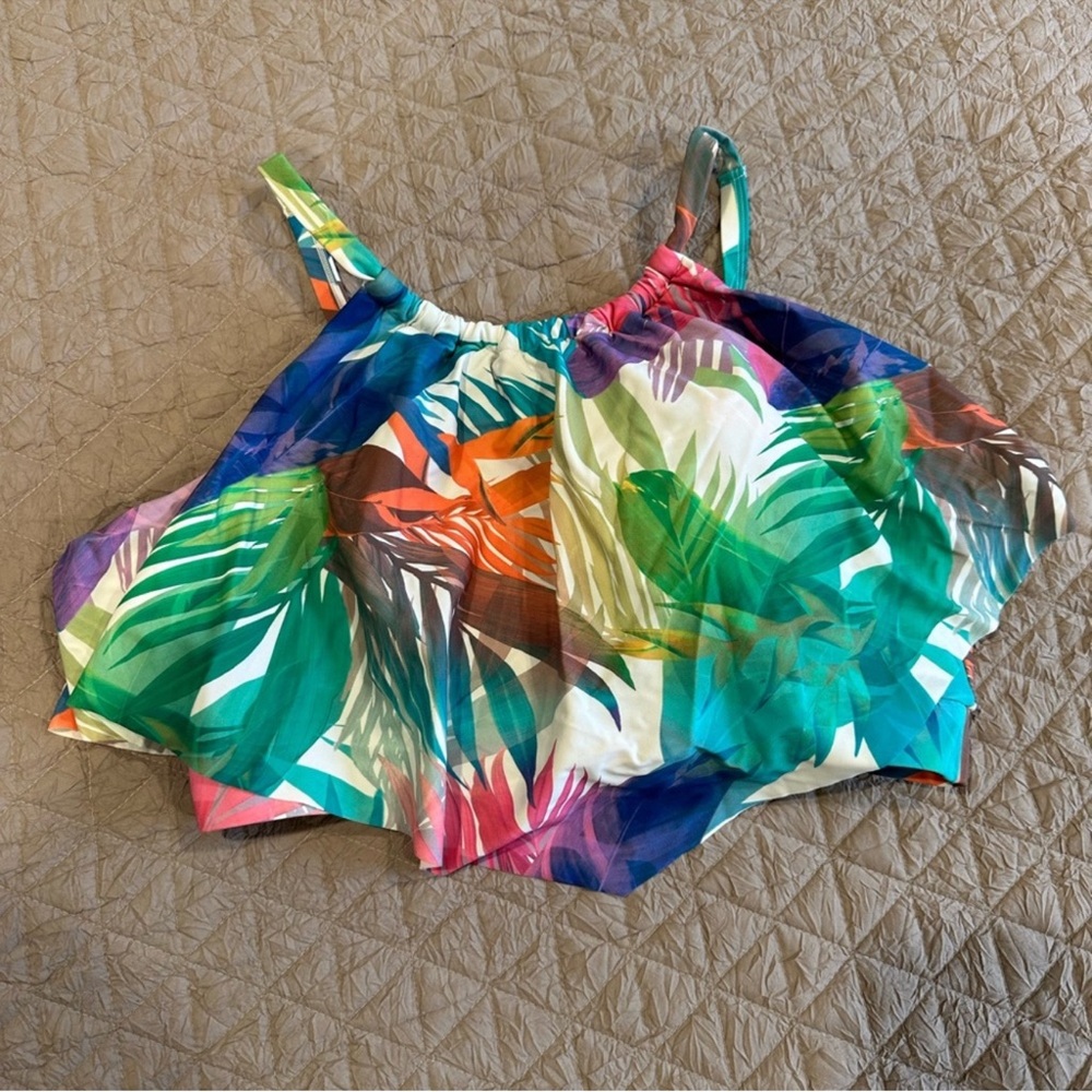 Cacique Tropical Print Women's Swim Top